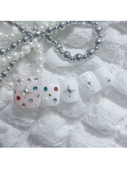 ７月フットネイル