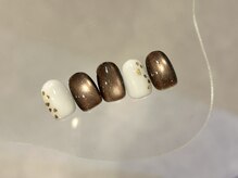 ラクネイル 浦和店(raku nail)/ブラウン×ハート