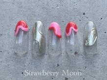 サロンストロベリームーン(Salon Strawberry Moon)/ハートネイル　￥7980