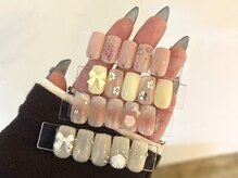 エマネイル プラスキハクヤ 肥後橋店(EmaNail+KIHAKUYA)の雰囲気（月定額デザイン♪毎月変わる定額豊富次回予約でずっとオフ無料！）