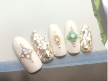 ネイルサロン ティディ(TIDY)/夏の甘辛MIXネイル