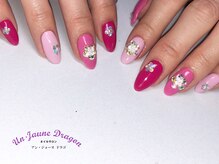 アン ジョーヌドラゴ/【自爪ネイル】ピンクフラワー