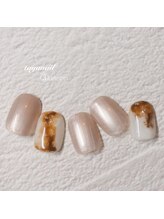 たゆ ネイル(たゆnail)/９月新作☆カフェラテネイル