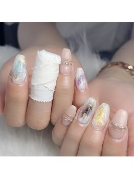 モモ(Momo)/水彩大理石