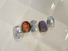 アイネイルズ 池袋店(I-nails)/シルバーニュアンスネイル