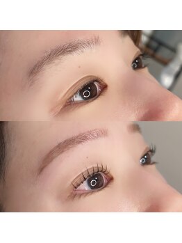 バトン(BATON.)の写真/【美眉アイブロウWAX＋まつ毛パーマor美眉アイブロウリフトorトリートメント】ムダ毛を整え美眉に導く☆