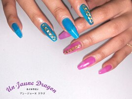 【ロングネイル】アシメチェーン