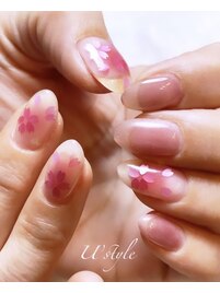 桜ピンクネイル