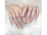 【Ｊｒネイリスト】ＨＡＮＤラメグラ(ケア込み)￥3300/オフ込み￥3850