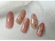 スピードネイル アンド アイ 宮交シティ店/#220 &nbsp;【宝石ネイル×ミラー】