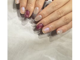 奥行きパープルニュアンス