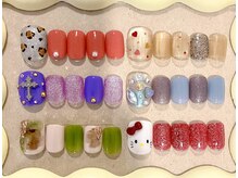 1313の雰囲気（フット定額コース￥5000、全6種、毎月デザイン更新、お色変更可）