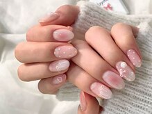 ファンシー 新宿店(Fancy)/冬ネイル/ツイード/ワンホン