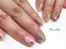 個性派ニュアンスネイル