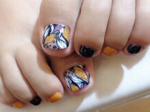 アミュリー ネイル アトリエ(Amury nail atelier)/ハロウィンカラー★フットネイル