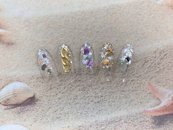 ネイルサロン&スクール ジーナ(GINA)/クリアゴージャスデザイン