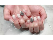 クリア(Clear)/ラメホワイトグラデーション