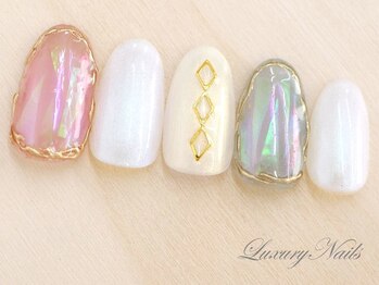 ラグジュアリーネイルズ オオミヤ(Luxury Nails Omiya)/キラキラ*フィルムネイル
