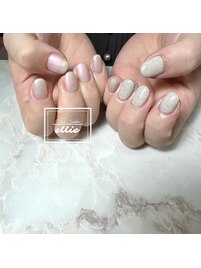 ちぐはぐネイル ツートーン