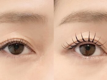 アイ ネイル スキン リリー(EYE NAIL SKIN Lily)の写真/【エクステ＋パーマ】＆healthy導入店!エクステでも下がりまつげ解消◎初めての方も大歓迎◎