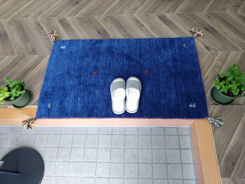 聴和燈/お出迎え用に素敵なマットを