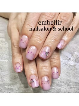 アンベリール ネイルサロンアンドスクール(embellir)/ロマンティックネイル