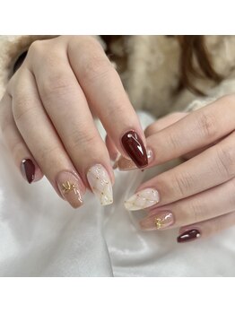 ムーンネイル(moon nail)/冬ネイル