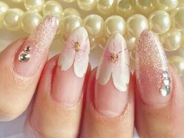 桜グラデーションネイル