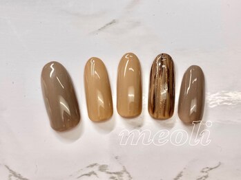 ミオリィ(meoli)/ワンカラー＋ジェルアート