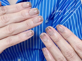 ウサギネイル 新大久保店(usagi nail)/マグネットフレンチ秋可愛い