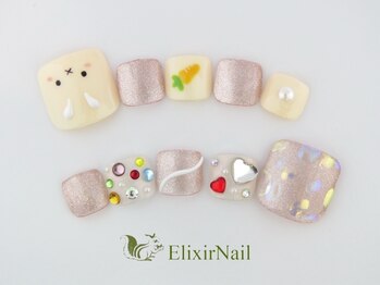 エリクサーネイル 神田(Elixir Nail)/フット やり放題 /クーポン使用