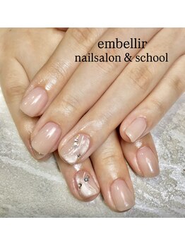 アンベリール ネイルサロンアンドスクール(embellir)/シンプルマグネットネイル
