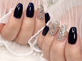 秋のキラキラネイル♪