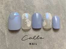 カラネイル 南森町店(calla nail)/ブルーオーロラミラー