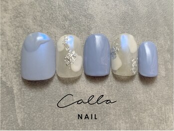 カラネイル 南森町店(calla nail)/ブルーオーロラミラー