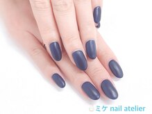 ミケ/ネイビーマットコート