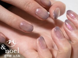 グレー グラデーションネイル