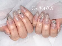 ユーネイルズ 恵比寿(Yu.NAILS.)/韓国うる艶フラッシュ×薔薇