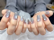 Li-Re GINZA【パラジェル・フィルイン・美爪育成】/スモークブルーマグネットネイル