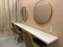 アスミー/ハップル 姫路店(Asmy/happle)の雰囲気（ドレッサー完備！施術後のお直しにぜひご利用くださいませ。）
