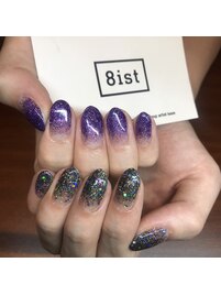 キラキラちぐはぐネイル[新宿]