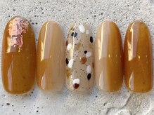 フリークネイル(FREAK Nail)/ニュアンスベージュべっ甲¥8500