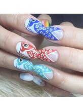 ヘアーアンドネイル ルシア(Hair&Nail Lucia)/鯉のぼりを描きました☆.