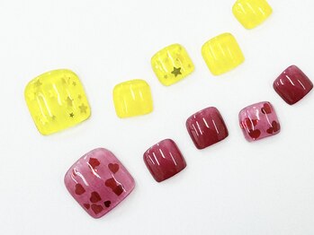 ネイルサロンクイール 宇都宮店(NAIL SALON QUILL)/定額フットジェルコース¥6600