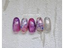 紫陽花ネイル