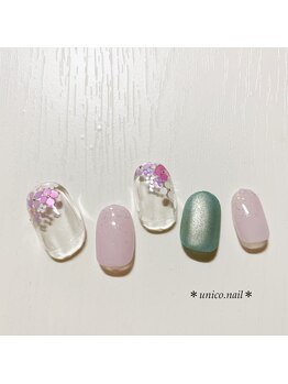 アトリエネイルウニコ (atelier nail unico)/紫陽花
