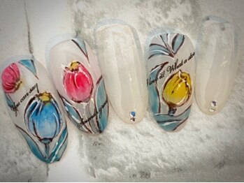 ビューティーサロン ハル(beauty salon haru)/【手描きチューリップ】