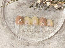 ヘルシーネイルサロン マリアール オーロラタウン店/変形フレンチ