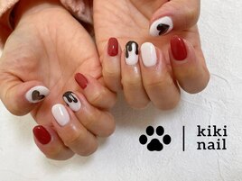 バレンタインネイル