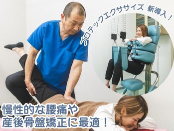 アダチ接骨院の写真/腰痛や首肩凝りでお悩みの方へ◎プロテックエクササイズで根本ケア!骨盤矯正も♪(39文字)